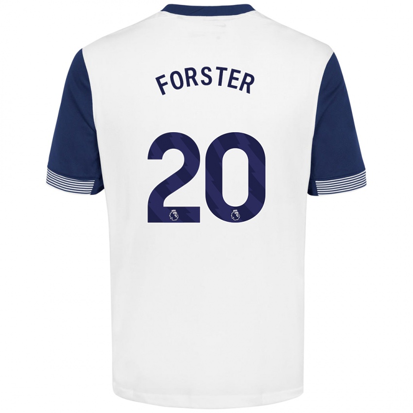 Kinder Fraser Forster #20 Weiß Blau Heimtrikot Trikot 2024/25 T-Shirt Österreich