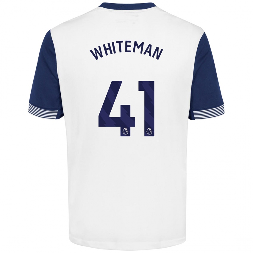 Kinder Alfie Whiteman #41 Weiß Blau Heimtrikot Trikot 2024/25 T-Shirt Österreich