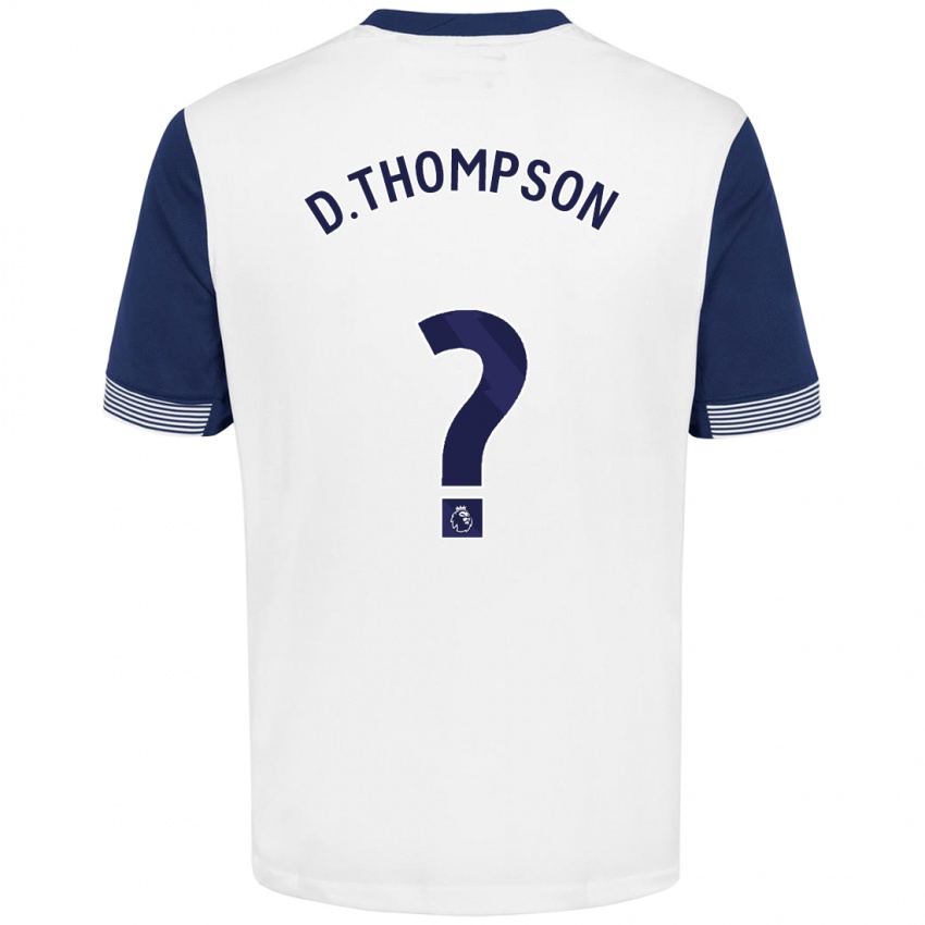 Kinder Dylan Thompson #0 Weiß Blau Heimtrikot Trikot 2024/25 T-Shirt Österreich