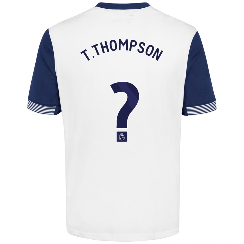 Kinder Tynan Thompson #0 Weiß Blau Heimtrikot Trikot 2024/25 T-Shirt Österreich