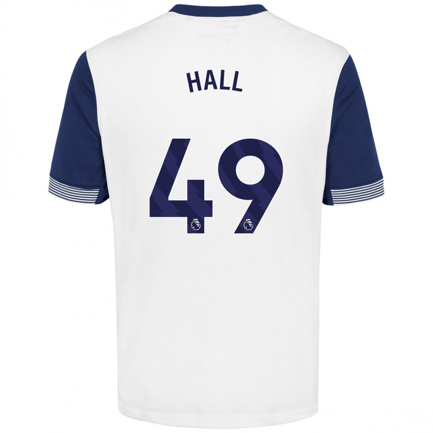 Kinder Tyrese Hall #49 Weiß Blau Heimtrikot Trikot 2024/25 T-Shirt Österreich