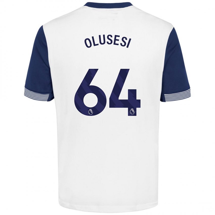 Kinder Callum Olusesi #64 Weiß Blau Heimtrikot Trikot 2024/25 T-Shirt Österreich