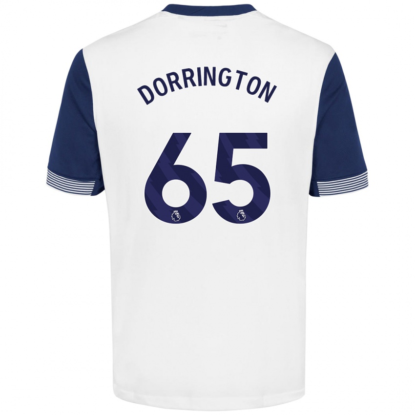 Kinder Alfie Dorrington #65 Weiß Blau Heimtrikot Trikot 2024/25 T-Shirt Österreich