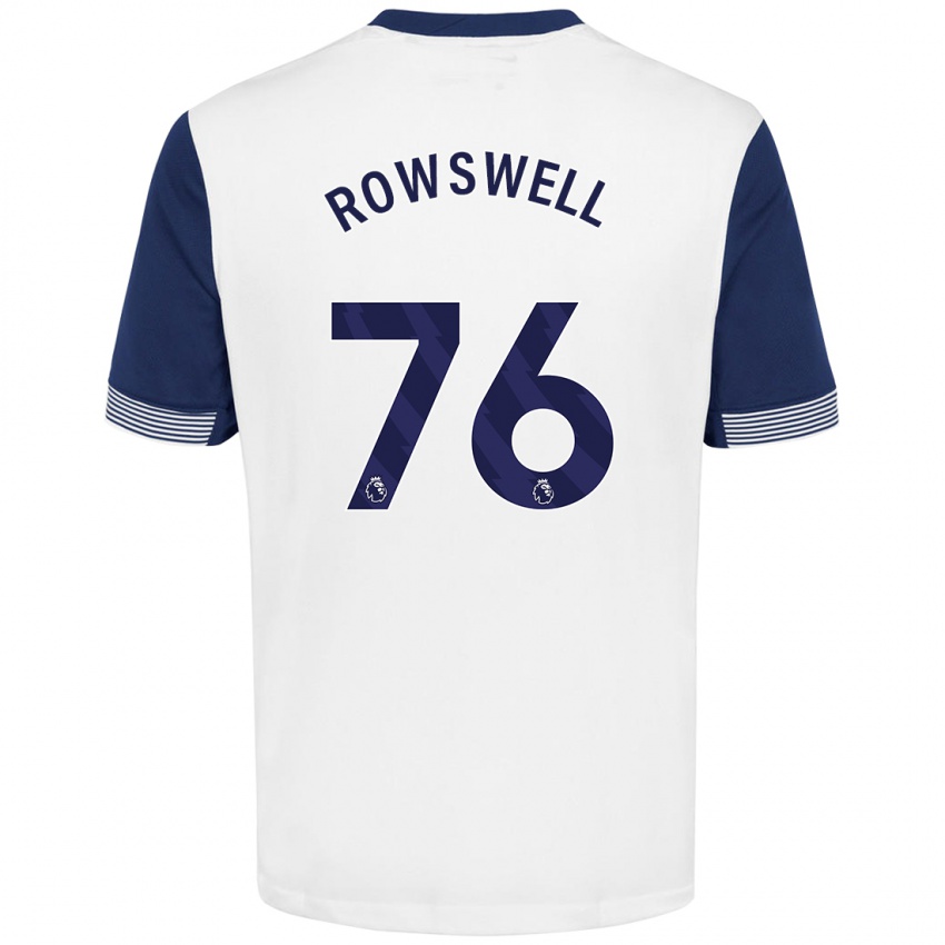 Kinder James Rowswell #76 Weiß Blau Heimtrikot Trikot 2024/25 T-Shirt Österreich