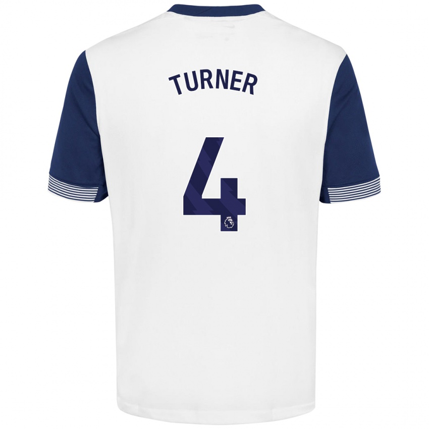 Kinder Amy Turner #4 Weiß Blau Heimtrikot Trikot 2024/25 T-Shirt Österreich