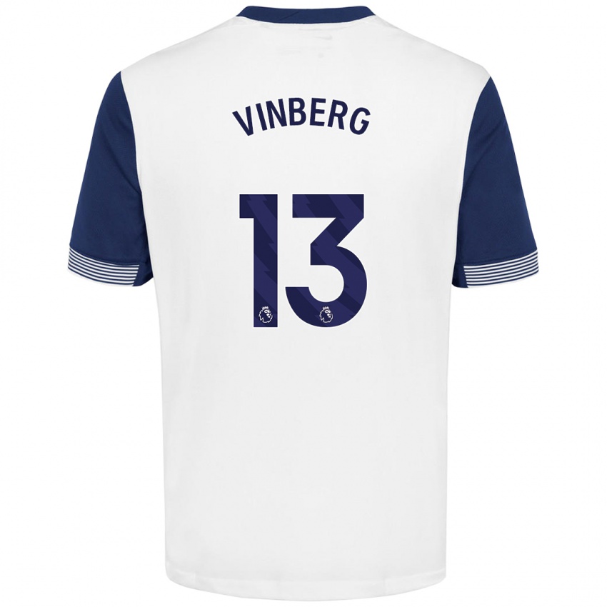 Kinder Matilda Vinberg #13 Weiß Blau Heimtrikot Trikot 2024/25 T-Shirt Österreich