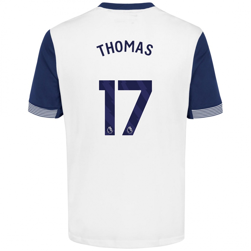 Kinder Martha Thomas #17 Weiß Blau Heimtrikot Trikot 2024/25 T-Shirt Österreich