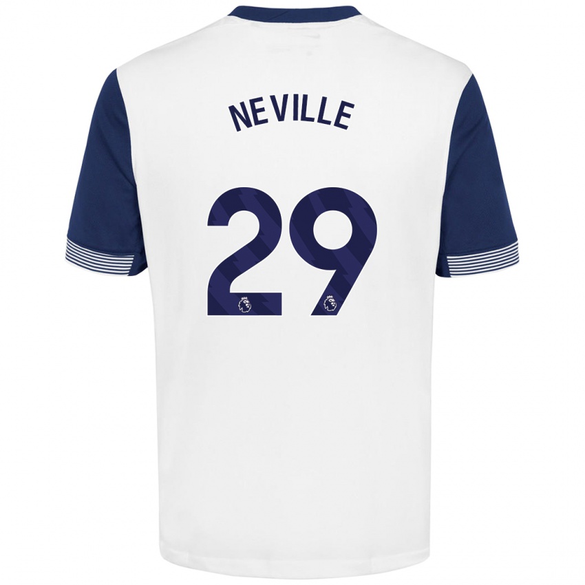 Kinder Ashleigh Neville #29 Weiß Blau Heimtrikot Trikot 2024/25 T-Shirt Österreich