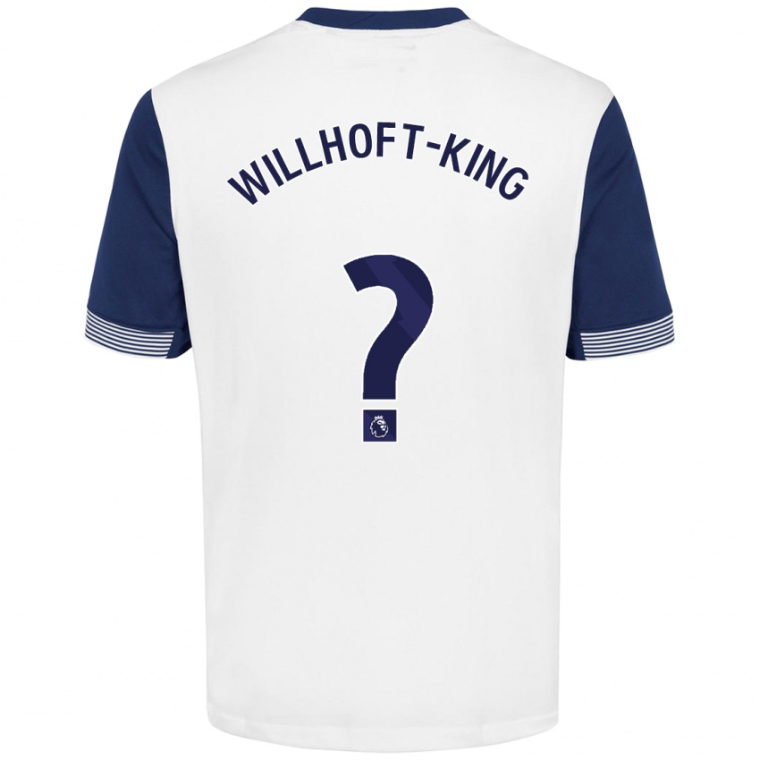 Kinder Han Willhoft-King #0 Weiß Blau Heimtrikot Trikot 2024/25 T-Shirt Österreich