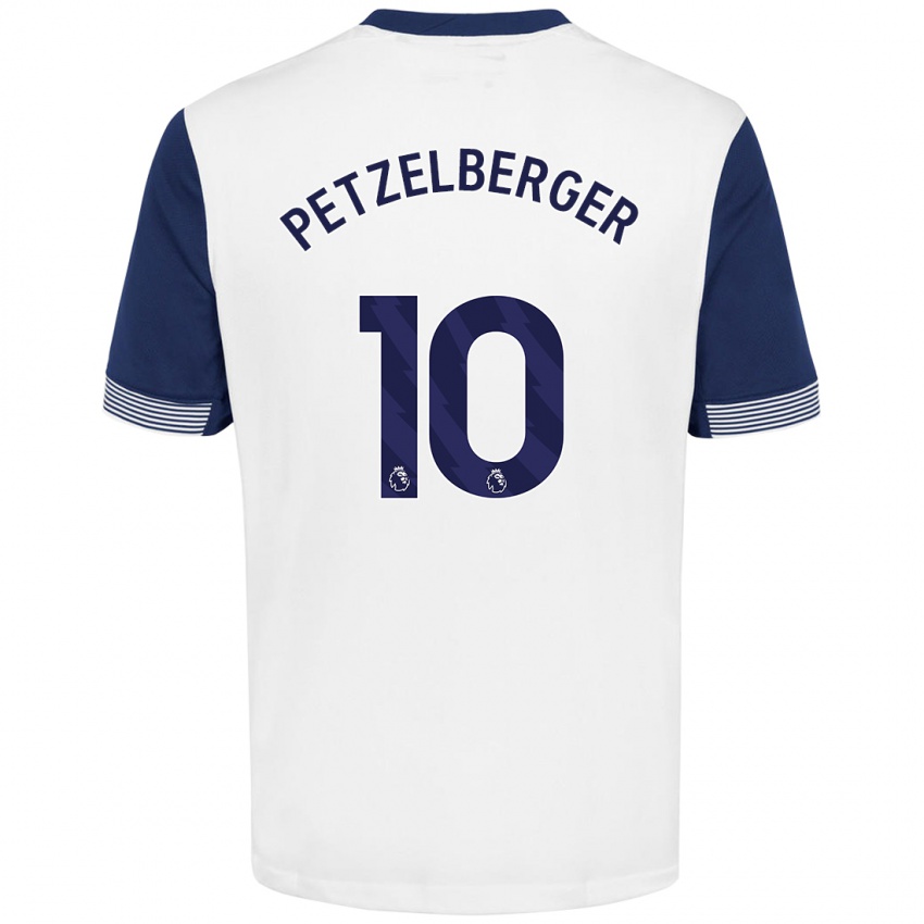 Kinder Ramona Petzelberger #10 Weiß Blau Heimtrikot Trikot 2024/25 T-Shirt Österreich