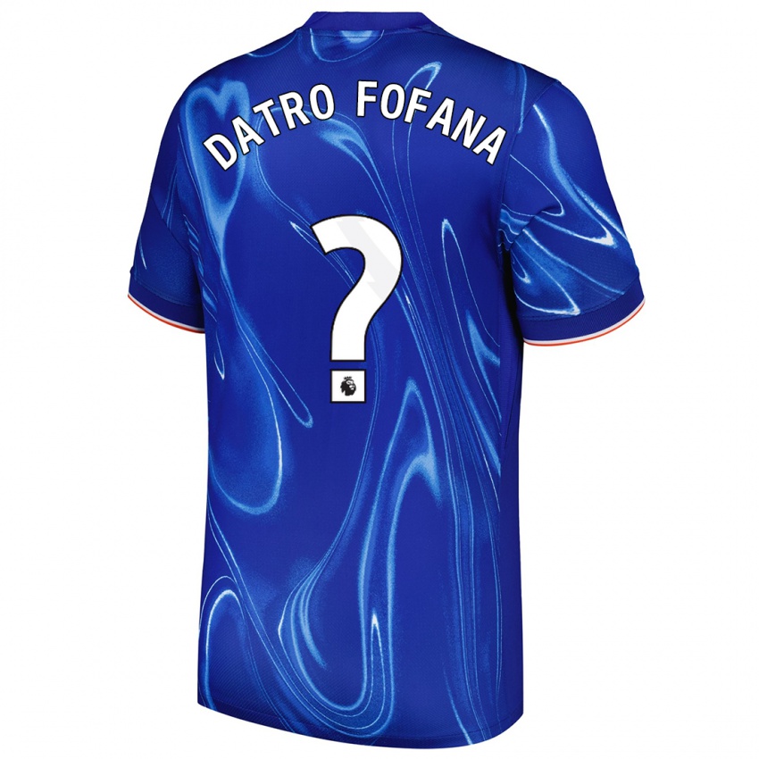 Kinder David Datro Fofana #0 Blau Weiß Heimtrikot Trikot 2024/25 T-Shirt Österreich