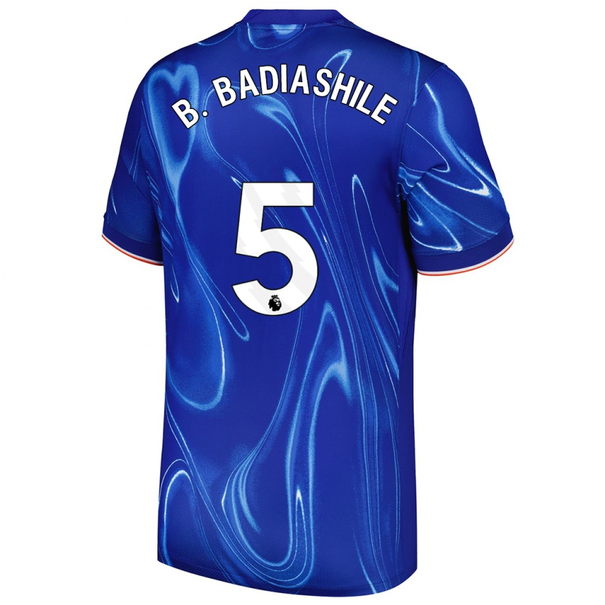 Kinder Benoît Badiashile #5 Blau Weiß Heimtrikot Trikot 2024/25 T-Shirt Österreich