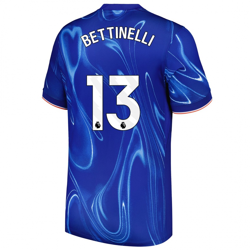 Kinder Marcus Bettinelli #13 Blau Weiß Heimtrikot Trikot 2024/25 T-Shirt Österreich