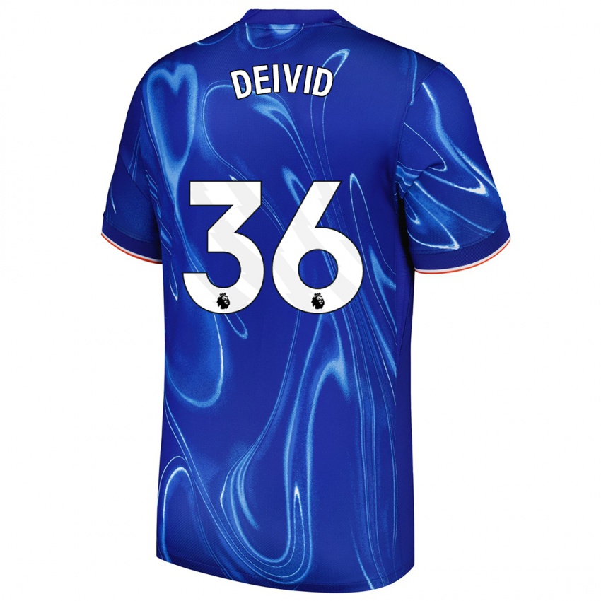 Kinder Deivid Washington #36 Blau Weiß Heimtrikot Trikot 2024/25 T-Shirt Österreich