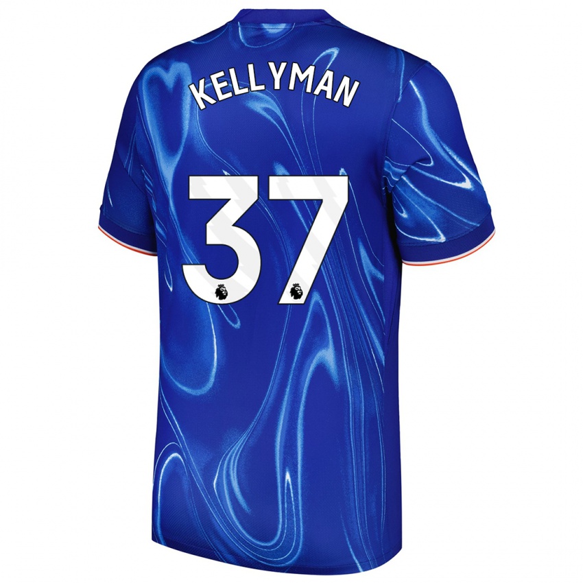 Kinder Omari Kellyman #37 Blau Weiß Heimtrikot Trikot 2024/25 T-Shirt Österreich