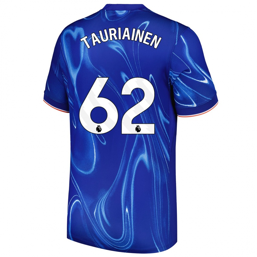 Kinder Jimi Tauriainen #62 Blau Weiß Heimtrikot Trikot 2024/25 T-Shirt Österreich