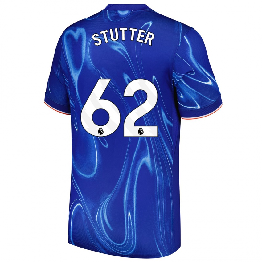 Kinder Ronnie Stutter #62 Blau Weiß Heimtrikot Trikot 2024/25 T-Shirt Österreich