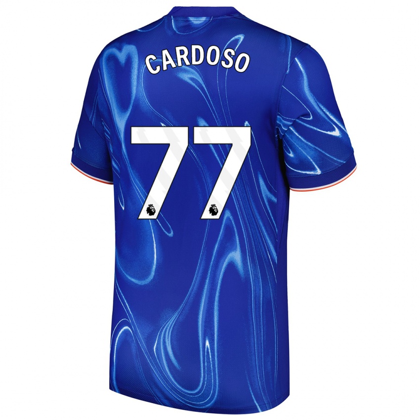 Kinder Leo Cardoso #77 Blau Weiß Heimtrikot Trikot 2024/25 T-Shirt Österreich