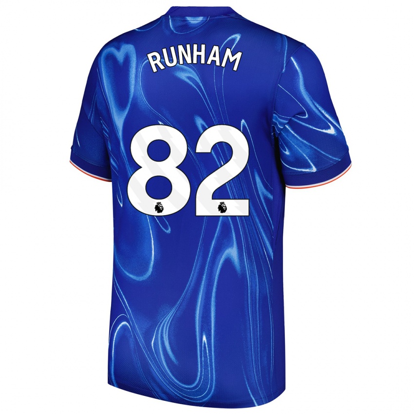 Kinder Frankie Runham #82 Blau Weiß Heimtrikot Trikot 2024/25 T-Shirt Österreich