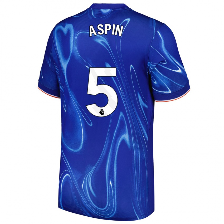 Kinder Brooke Aspin #5 Blau Weiß Heimtrikot Trikot 2024/25 T-Shirt Österreich