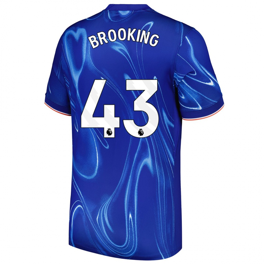 Kinder Josh Brooking #43 Blau Weiß Heimtrikot Trikot 2024/25 T-Shirt Österreich