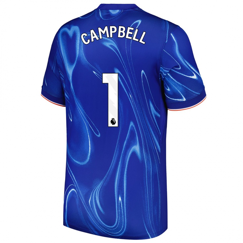 Kinder Luke Campbell #1 Blau Weiß Heimtrikot Trikot 2024/25 T-Shirt Österreich