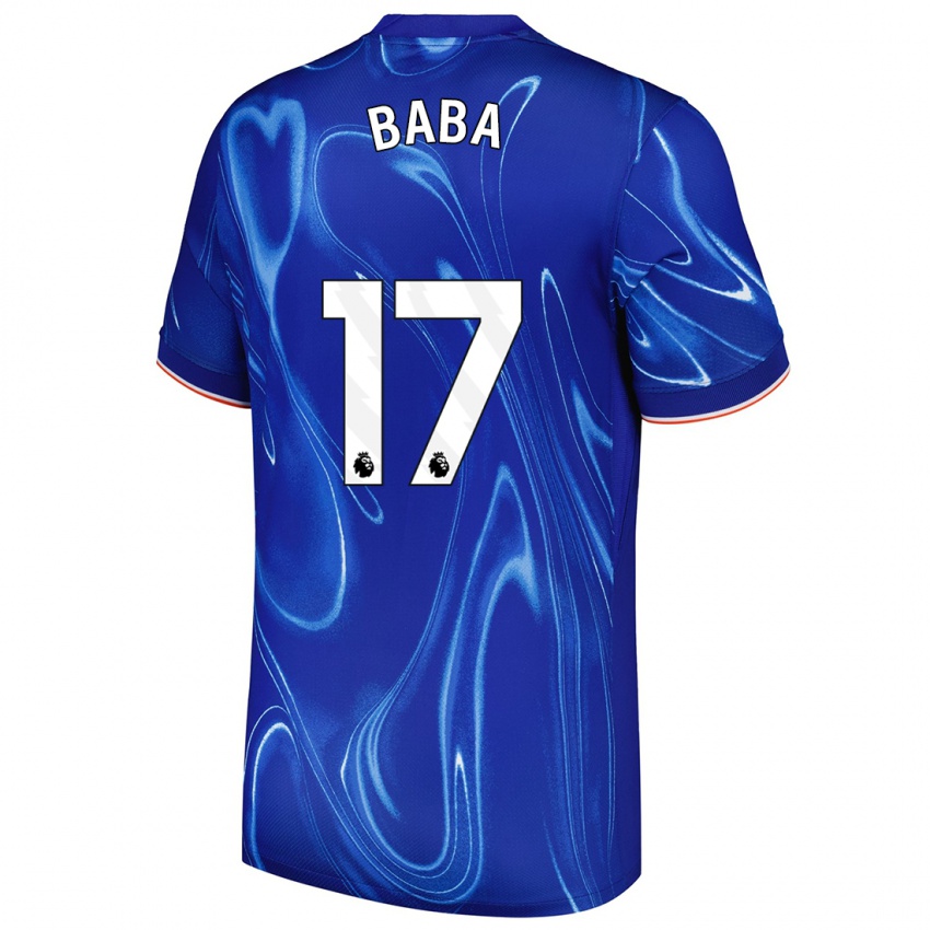 Kinder Abdul-Rahman Baba #17 Blau Weiß Heimtrikot Trikot 2024/25 T-Shirt Österreich