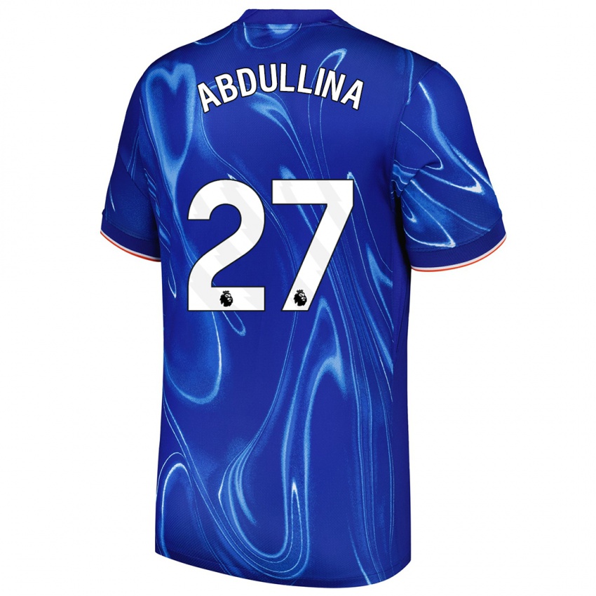 Kinder Alsu Abdullina #27 Blau Weiß Heimtrikot Trikot 2024/25 T-Shirt Österreich