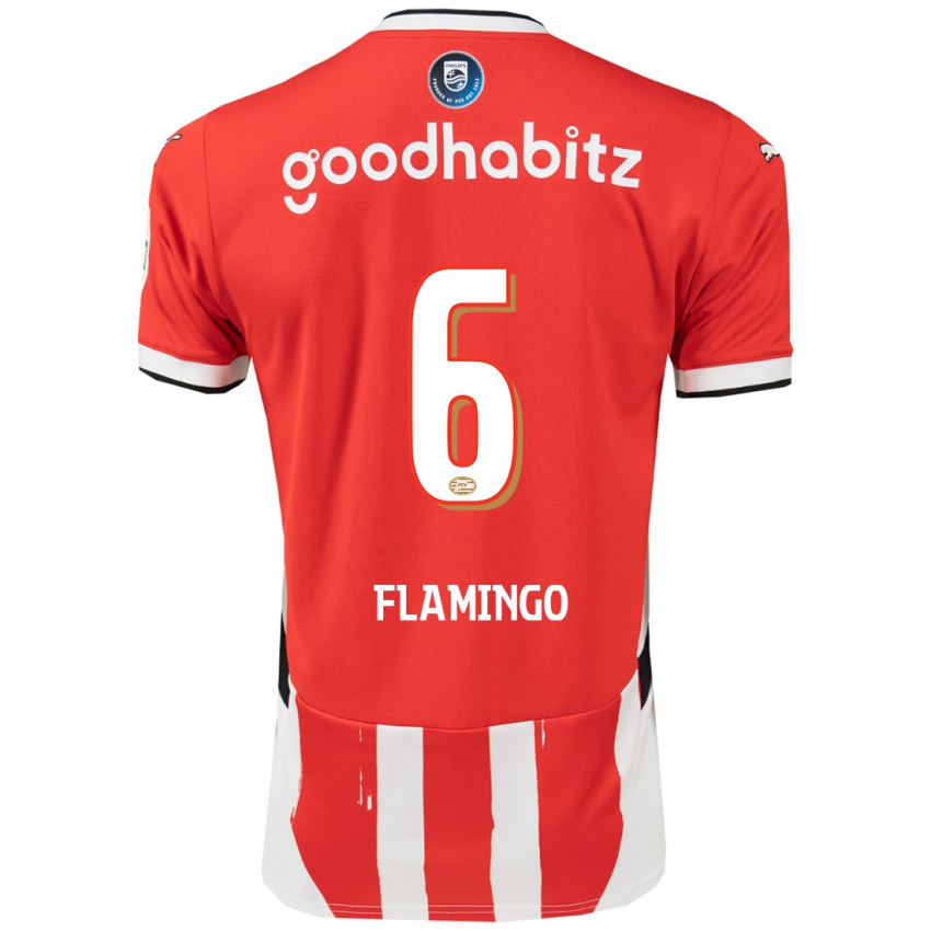 Kinder Ryan Flamingo #6 Rot Weiß Heimtrikot Trikot 2024/25 T-Shirt Österreich