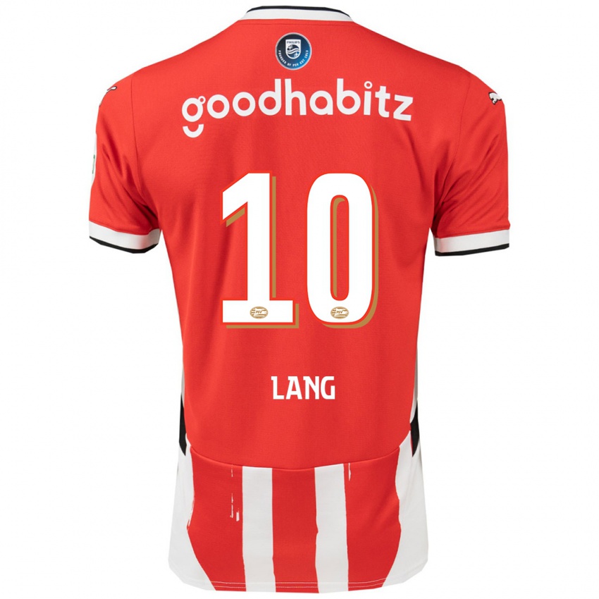 Kinder Noa Lang #10 Rot Weiß Heimtrikot Trikot 2024/25 T-Shirt Österreich