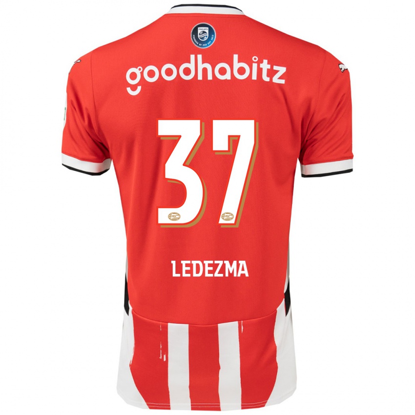 Kinder Richard Ledezma #37 Rot Weiß Heimtrikot Trikot 2024/25 T-Shirt Österreich