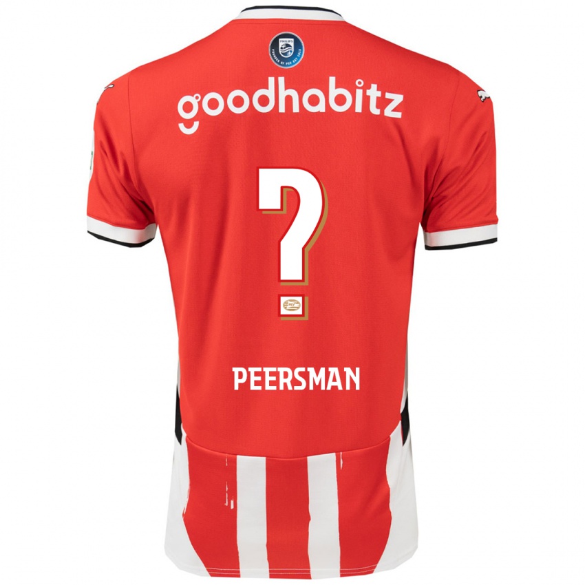 Kinder Kjell Peersman #0 Rot Weiß Heimtrikot Trikot 2024/25 T-Shirt Österreich