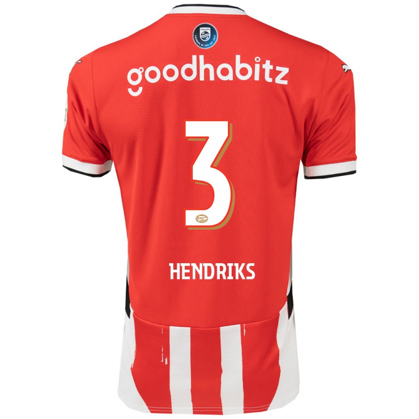 Kinder Gwyneth Hendriks #3 Rot Weiß Heimtrikot Trikot 2024/25 T-Shirt Österreich