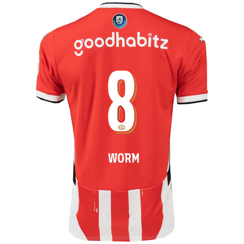 Kinder Siri Worm #8 Rot Weiß Heimtrikot Trikot 2024/25 T-Shirt Österreich