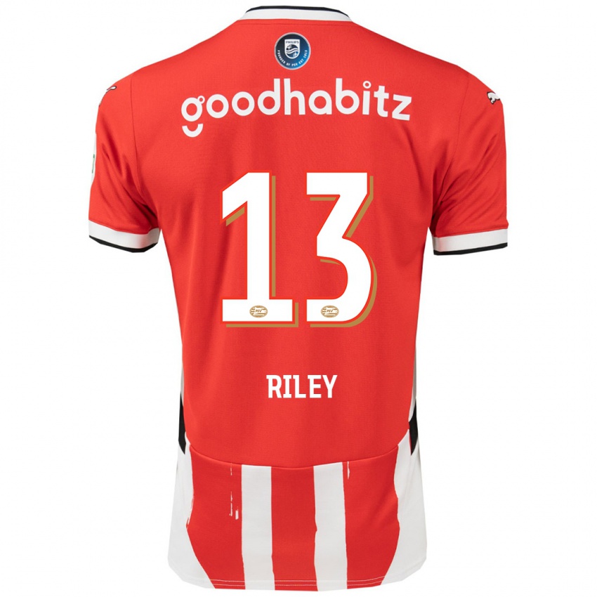 Kinder Indiah-Paige Riley #13 Rot Weiß Heimtrikot Trikot 2024/25 T-Shirt Österreich