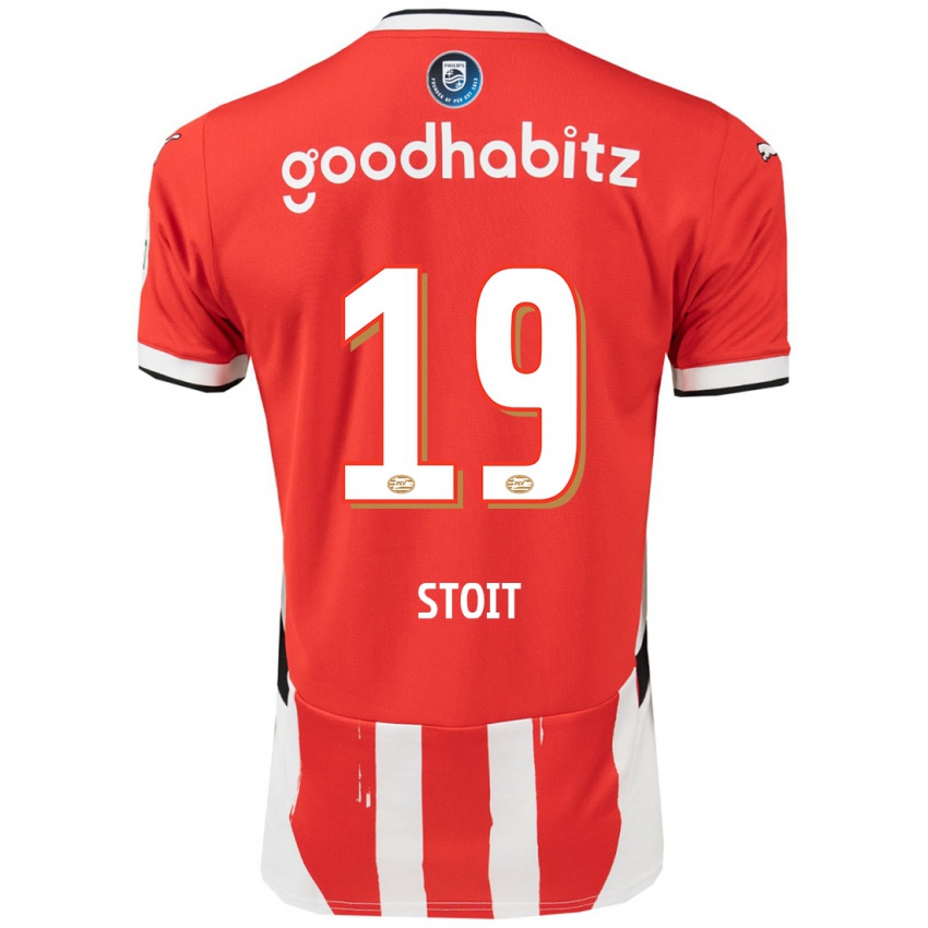 Kinder Fleur Stoit #19 Rot Weiß Heimtrikot Trikot 2024/25 T-Shirt Österreich