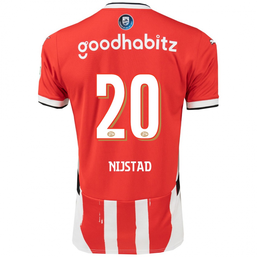 Kinder Nina Nijstad #20 Rot Weiß Heimtrikot Trikot 2024/25 T-Shirt Österreich