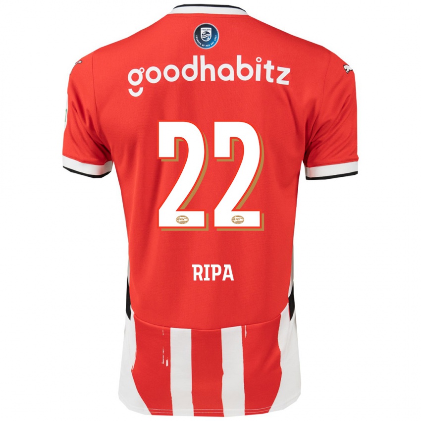 Kinder Chimera Ripa #22 Rot Weiß Heimtrikot Trikot 2024/25 T-Shirt Österreich