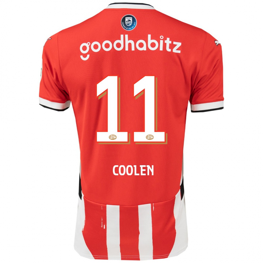 Kinder Nadia Coolen #11 Rot Weiß Heimtrikot Trikot 2024/25 T-Shirt Österreich