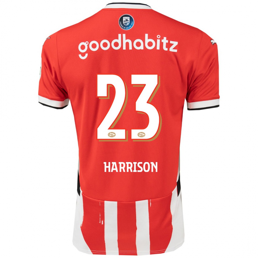 Kinder Amy Harrison #23 Rot Weiß Heimtrikot Trikot 2024/25 T-Shirt Österreich