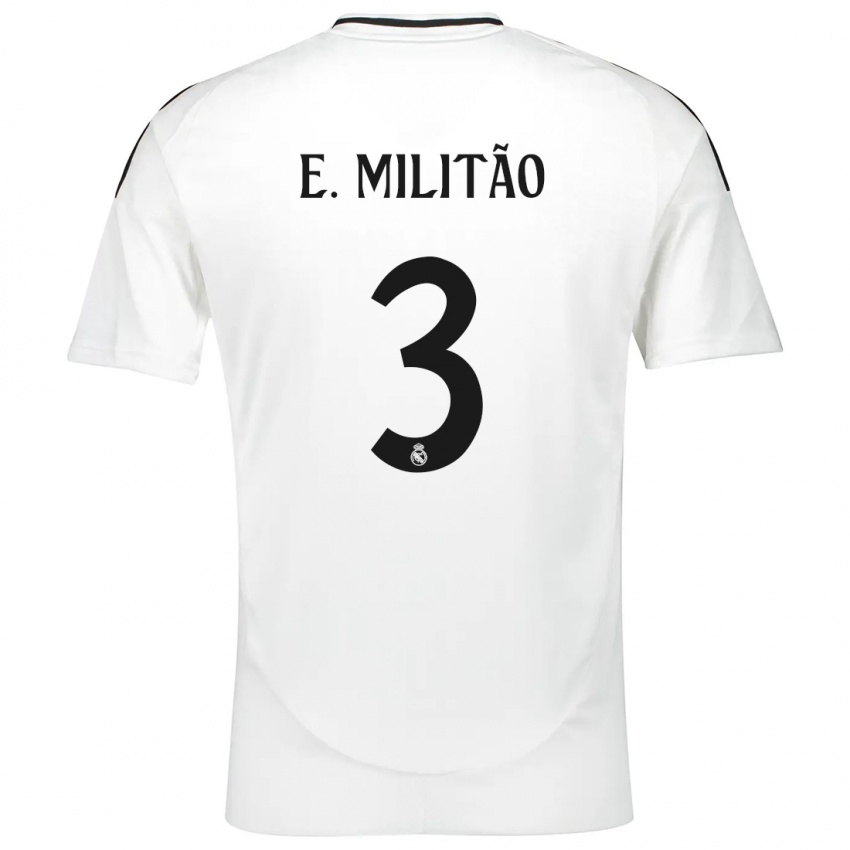 Kinder Eder Militao #3 Weiß Heimtrikot Trikot 2024/25 T-Shirt Österreich