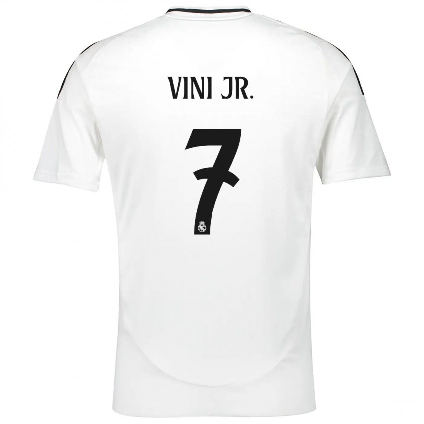 Kinder Vinicius Junior #7 Weiß Heimtrikot Trikot 2024/25 T-Shirt Österreich