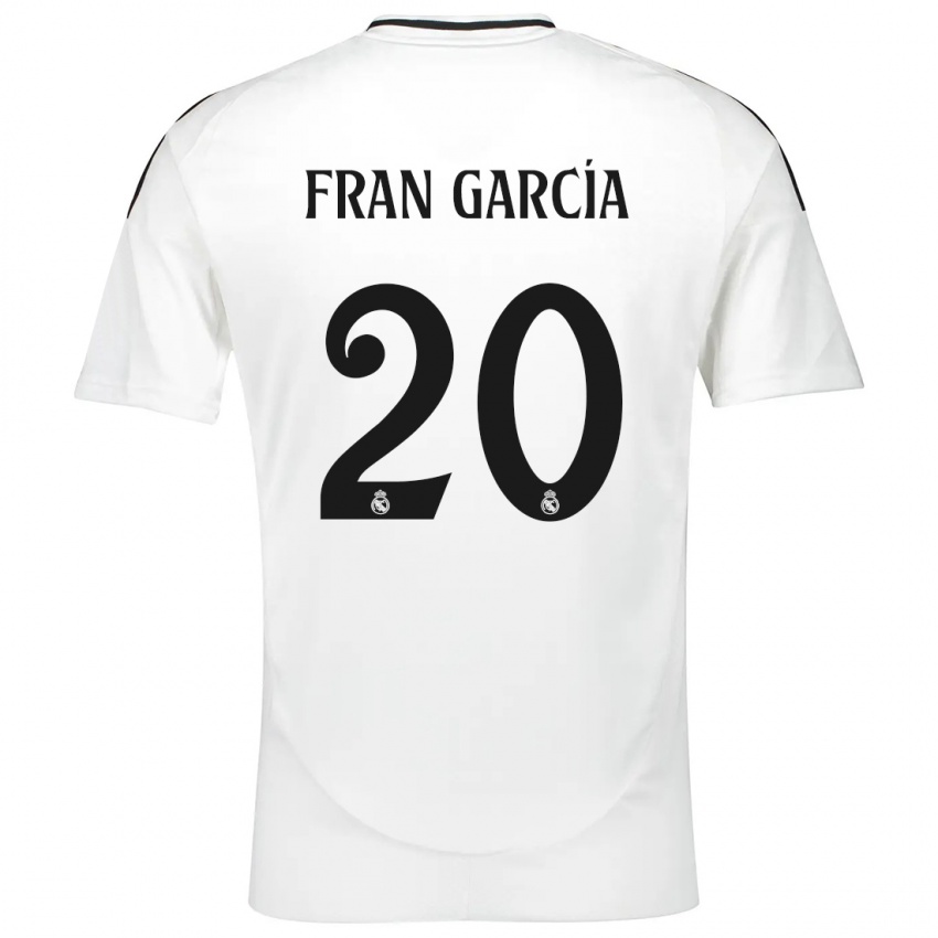 Kinder Fran García #20 Weiß Heimtrikot Trikot 2024/25 T-Shirt Österreich