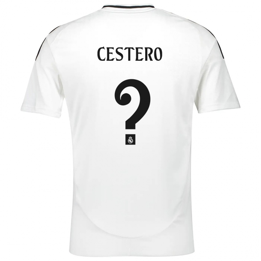 Kinder Jorge Cestero #0 Weiß Heimtrikot Trikot 2024/25 T-Shirt Österreich