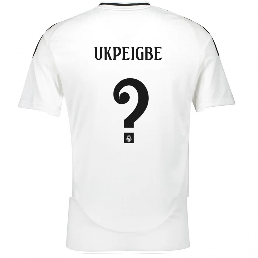 Kinder Melvin Ukpeigbe #0 Weiß Heimtrikot Trikot 2024/25 T-Shirt Österreich