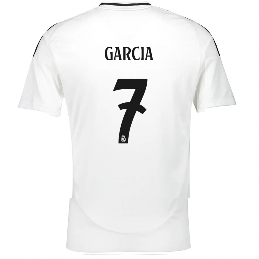 Kinder Gonzalo Garcia #7 Weiß Heimtrikot Trikot 2024/25 T-Shirt Österreich