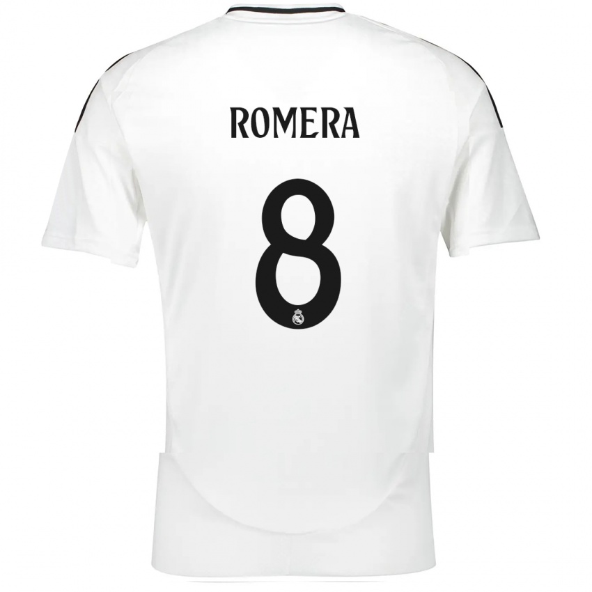 Kinder Miguel Romera #8 Weiß Heimtrikot Trikot 2024/25 T-Shirt Österreich