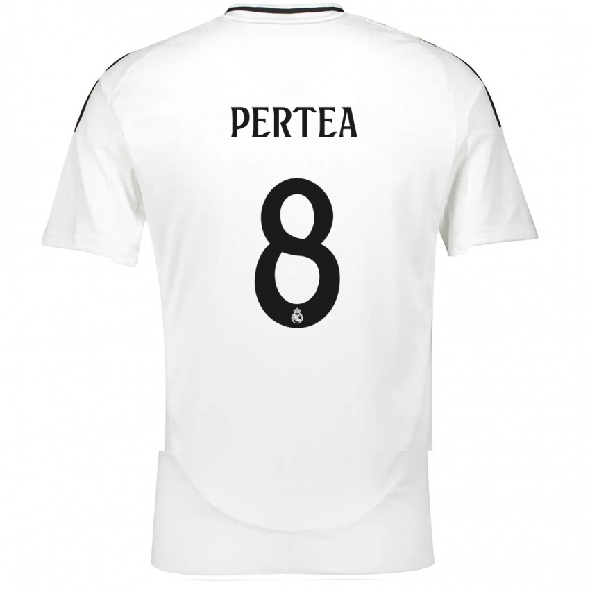 Kinder Raul Pertea #8 Weiß Heimtrikot Trikot 2024/25 T-Shirt Österreich