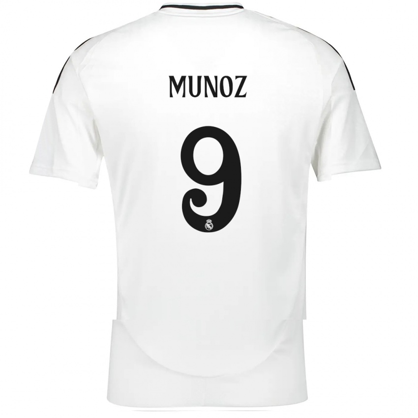 Kinder Victor Munoz #9 Weiß Heimtrikot Trikot 2024/25 T-Shirt Österreich