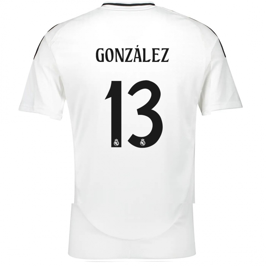 Kinder Fran González #13 Weiß Heimtrikot Trikot 2024/25 T-Shirt Österreich